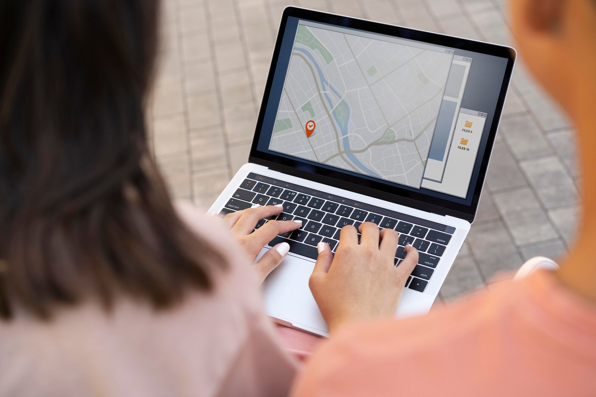 Keyword research for local SEO on a laptop