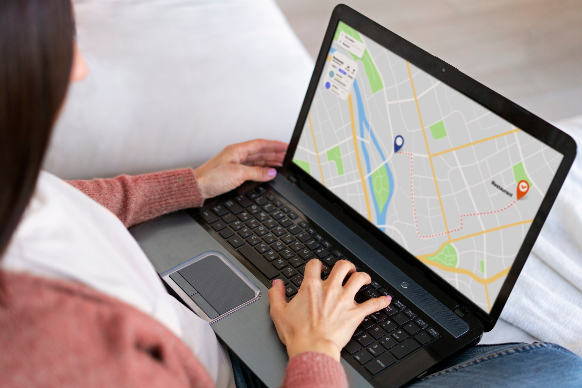 Local business on map and search visibility